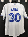 Jersey Azulejos de Toronto Blanca Blue Jays  Kirk #30