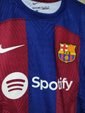 Jersey Barcelona local retro version jugador manga larga