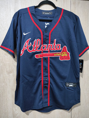 Jersey Bravos de Atlanta Azul Acuña Jr #13 Braves
