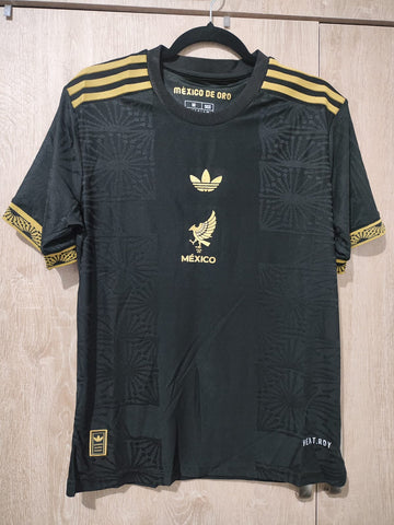Jersey Mexico selección mexicana negra/dorado 2025 versión jugador