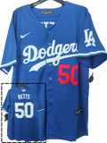 Jersey Dodgers de Los Angeles Azul Betts #50