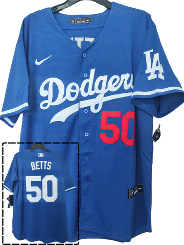 Jersey Dodgers de Los Angeles Azul Betts #50