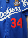 Jersey Dodgers de Los Angeles Azul Valenzuela World Series 2024