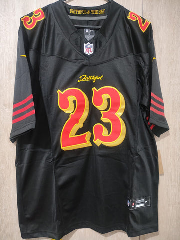 Jersey San Francisco 49ers Negra McCaffrey 23