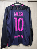 Jersey Barcelona local retro manga larga Messi 10