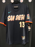 Jersey Padres de San Diego Negra City Connect Machado #13
