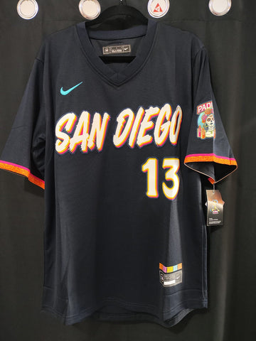 Jersey Padres de San Diego Negra City Connect Machado #13