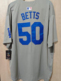 Jersey Dodgers de Los Angeles Gris Betts #50