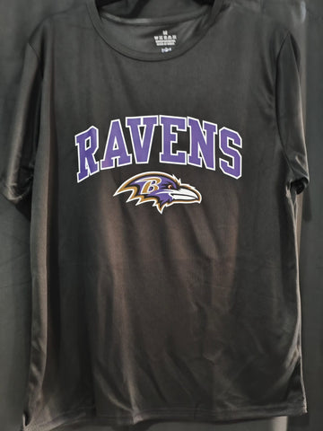 Camiseta deportiva Dry Fit Ravens negra