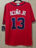 Jersey Bravos de Atlanta Roja Braves Acuña JR