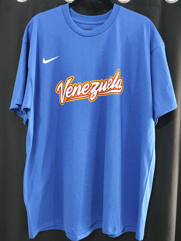 Camiseta Venezuela Azul Acuña jr #21 Clásico Mundial de Beisbol 2026