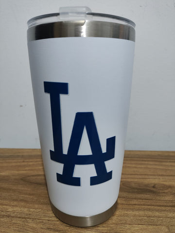 Termo de 20 onzas color blanco Los Angeles Dodgers
