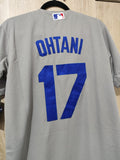 Jersey Dodgers de Los Angeles World series 2025 Gris Ohtani #17