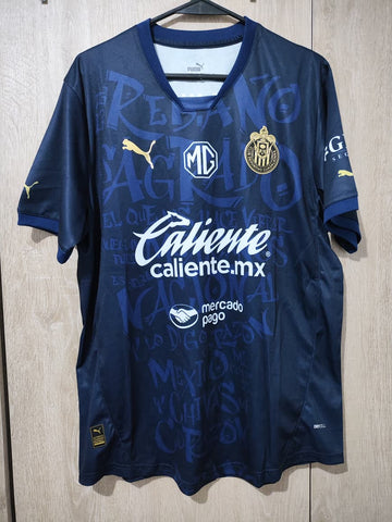 Jersey Chivas Guadalajara retro azul dorado