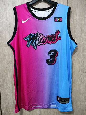 Jersey Miami Heat Bicolor Wade #3