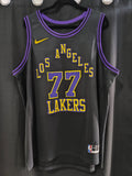 Jersey Lakers de Los Angeles Morada/Negra Doncic #77