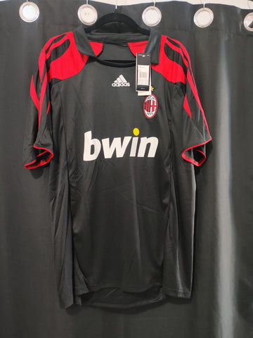 Jersey Milan retro color negra Ronaldinho 80