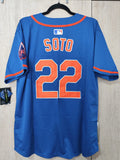 Jersey Mets de New York Azul Soto #22