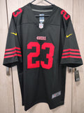 X Jersey San Francisco 49ers Negra McCaffrey #23