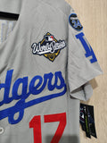 Jersey Dodgers de Los Angeles World series 2025 Gris Ohtani #17