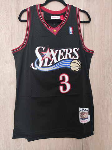 Jersey Sixers Negra retro Iverson #3