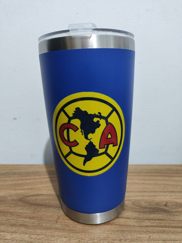 Termo de 20 onzas color azul America