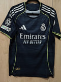 Jersey Real Madrid Visita 25/26 jugador con parches champions league