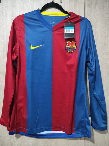 Jersey Barcelona local retro manga larga