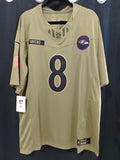 Jersey Ravens de Baltimore Cuervos Salute to service Militar Jackson 8
