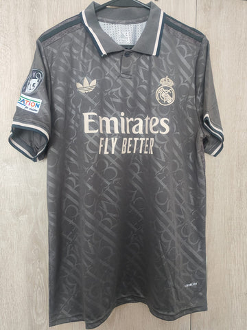 Jersey Real Madrid Gris Visita temporada 24-25 versión aficionado