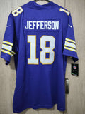 Jersey Vikings de Minnesota Morado Jefferson #18