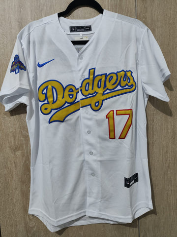 Jersey Dodgers de Los Angeles Blanca/Dorada Ohtani Campeones 2024