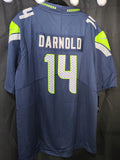 Jersey Seattle Seahawks Azul Darnold #14 Superbowl LX