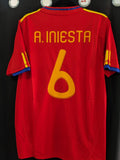 Jersey España Local retro 2010 iniesta 6