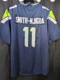 Jersey Seattle Seahawks Azul Smith NJigba #11 Superbowl LX