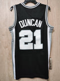 Jersey San Antonio Spurs Negra Retro Duncan #21
