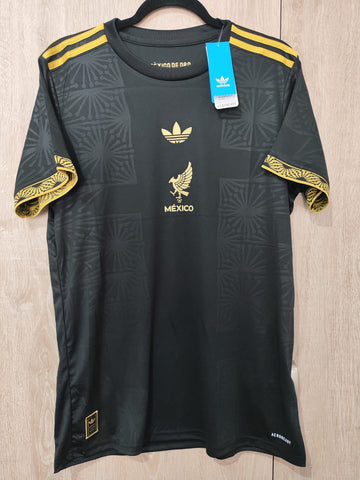 Jersey Mexico selección mexicana negra/dorado 2025 versión aficionado
