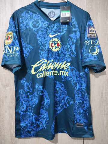 Jersey America Visita temporada 24-25 parches tricampeon
