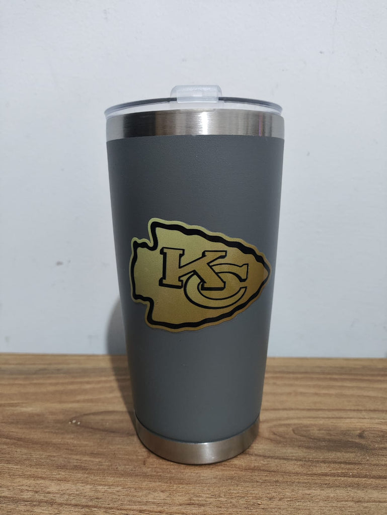Termo de 20 onzas color gris Kansas city Chiefs