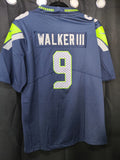 Jersey Seattle Seahawks Azul Walker III #9 Superbowl LX
