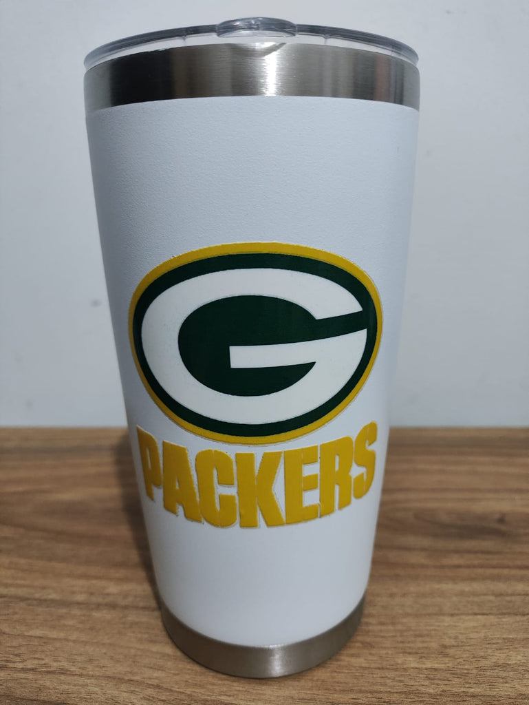 Termo de 20 onzas color blanco Green bay Packers
