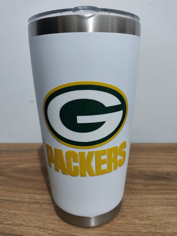 Termo de 20 onzas color blanco Green bay Packers