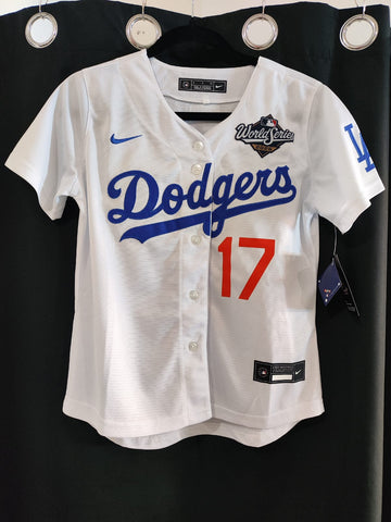 Jersey Dodgers de Los Angeles Blanco Ohtani #17 Dama