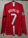Jersey Manchester united retro 2008 Ronaldo 7 manga larga