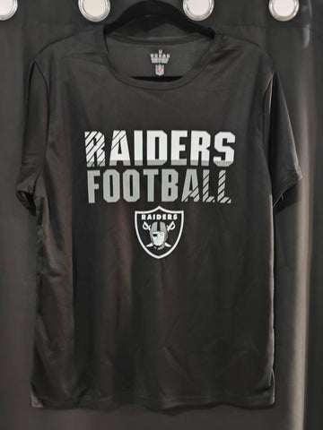 Camiseta deportiva Dry Fit Raiders negra