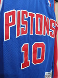 Jersey Detroit Pistons Azul Rodman #10