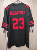 X Jersey San Francisco 49ers Negra McCaffrey #23