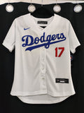 Jersey Dodgers de Los Angeles Blanco Ohtani #17 Dama