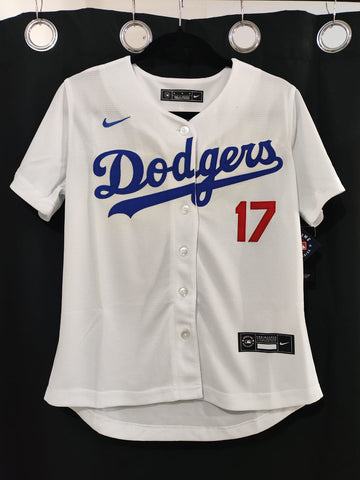 Jersey Dodgers de Los Angeles Blanco Ohtani #17 Dama