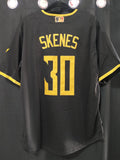 Jersey Pirates Pittsburgh city connect negra Skenes #30